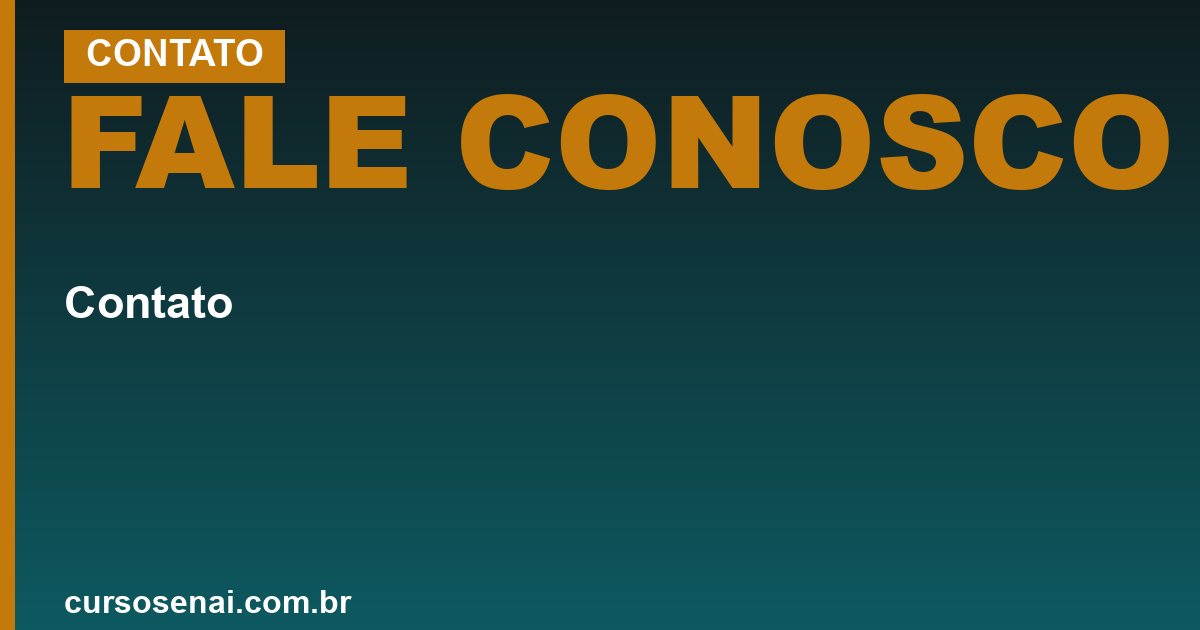 FALE CONOSCO — Contato