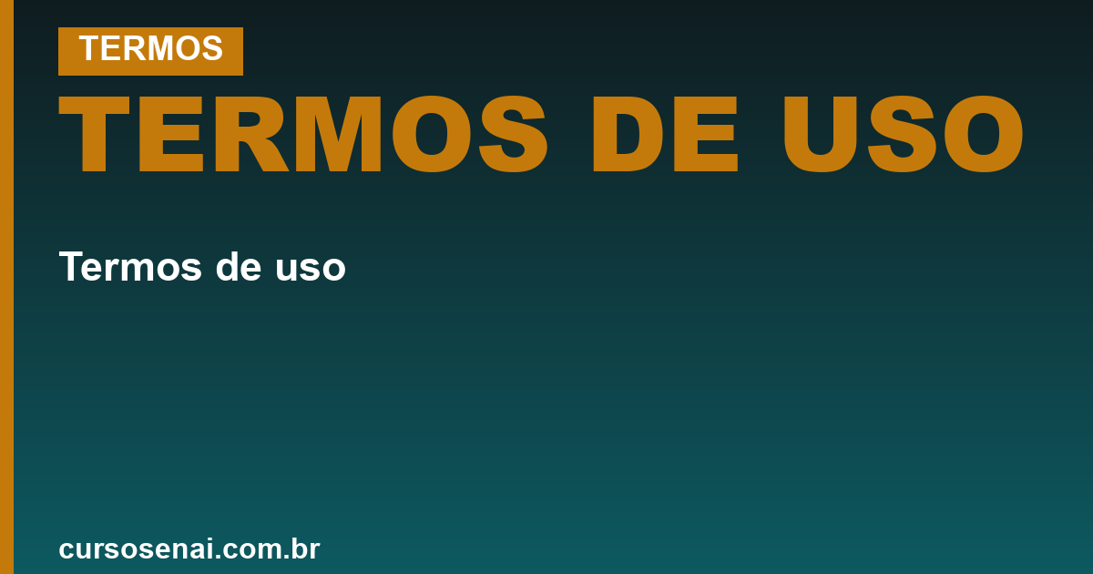 TERMOS DE USO — Termos de uso